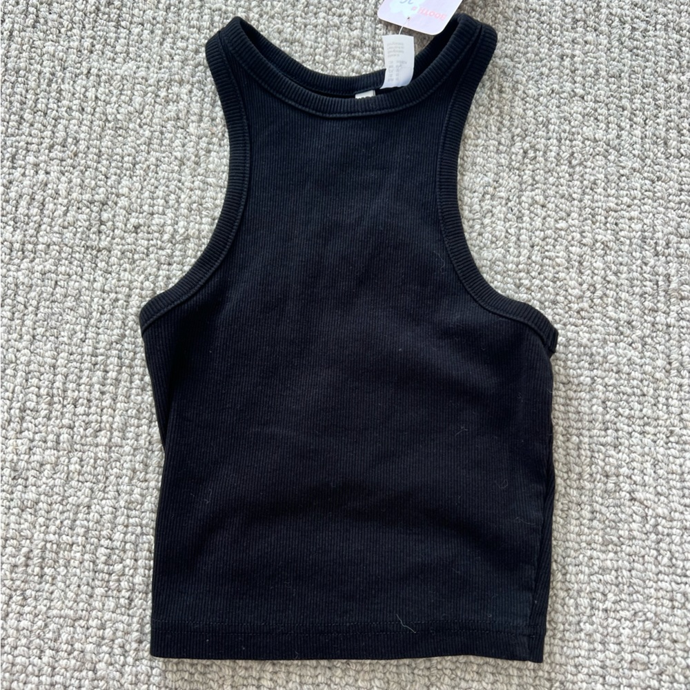 High Neck Cropped Tank